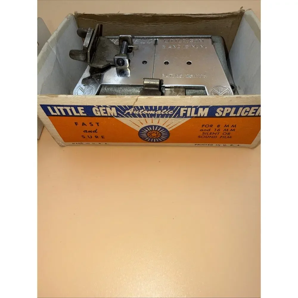 VINTAGE MANSFIELD LITTLE GEM FILM SPLICER For 8mm Or 16mm Silent Or Sound Film